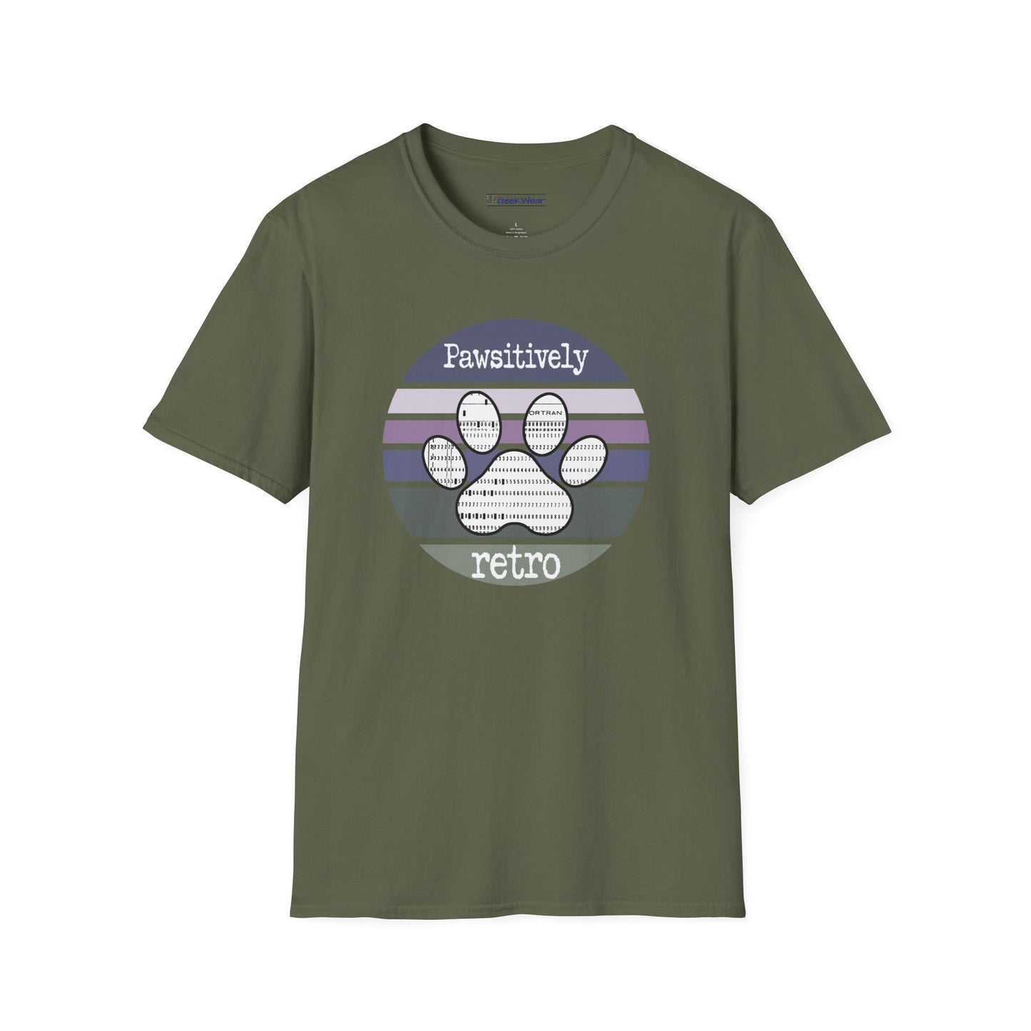 GeekWear Cat Pawsitively Retro T-Shirt