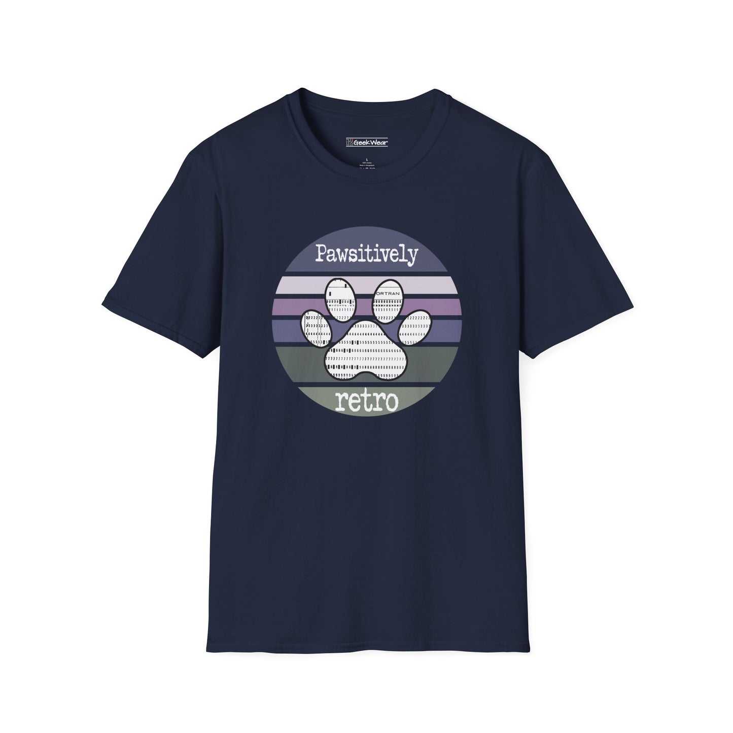 GeekWear Cat Pawsitively Retro T-Shirt