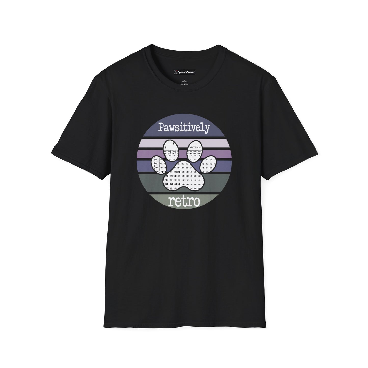 GeekWear Cat Pawsitively Retro T-Shirt
