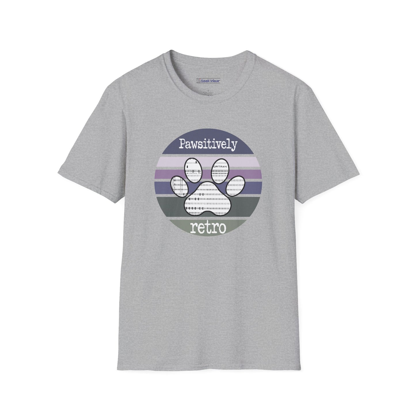 GeekWear Cat Pawsitively Retro T-Shirt