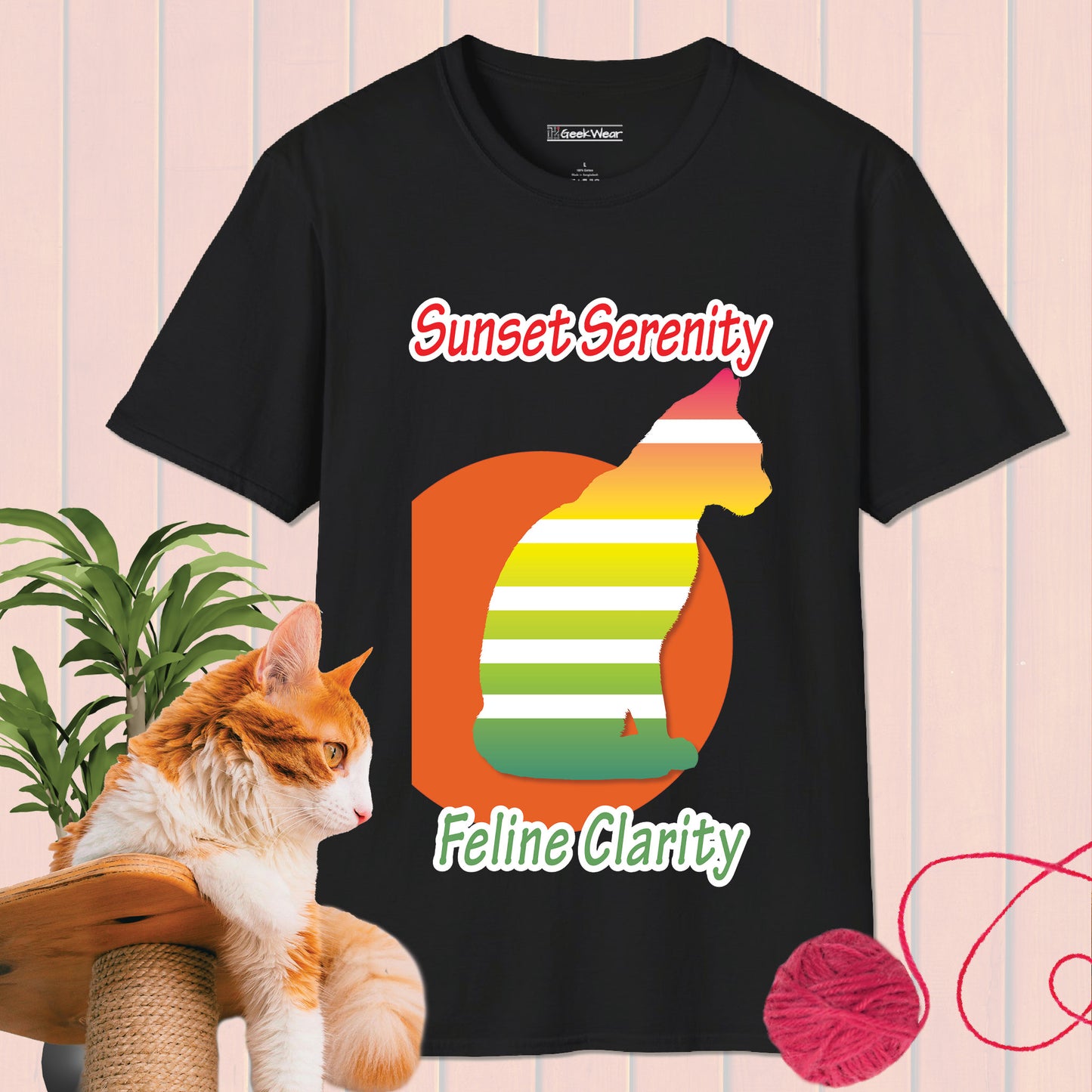 GeekWear Cat Feline Clarity Style B T-Shirt