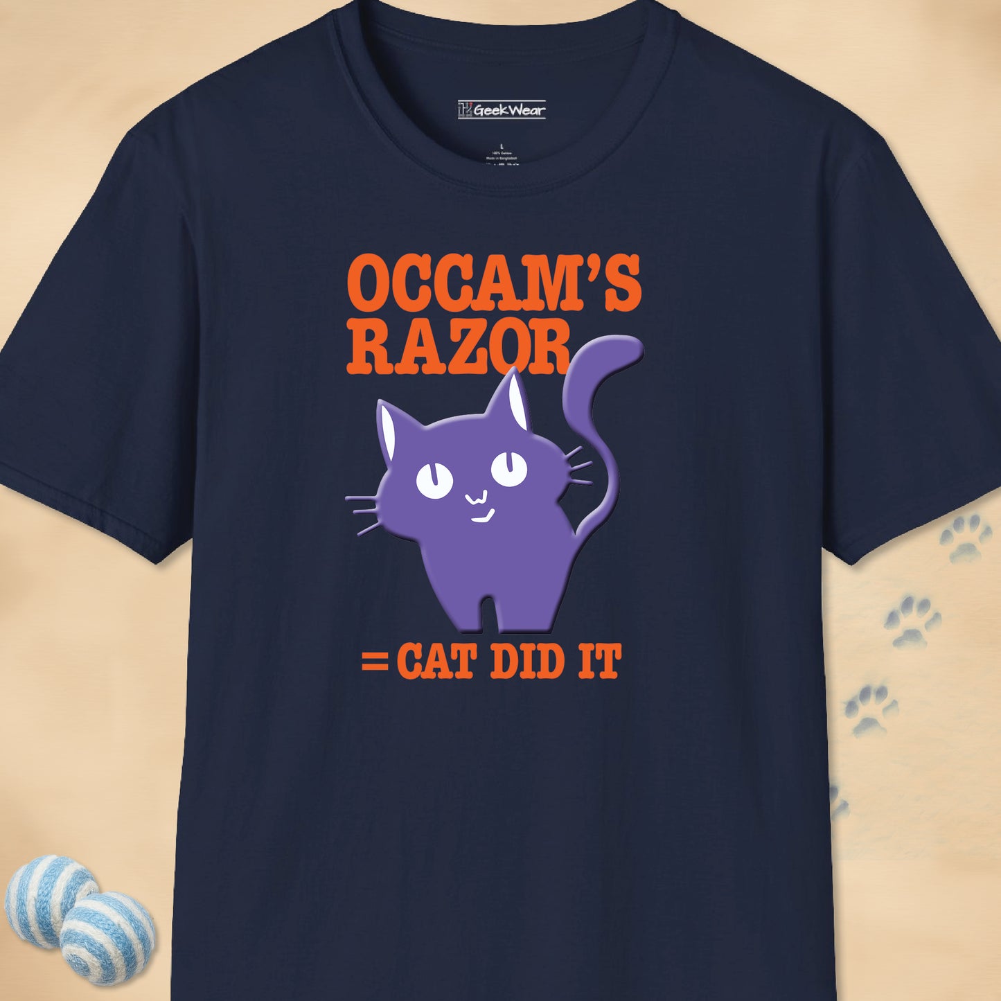 GeekWear Cat Occam's Razor T-Shirt
