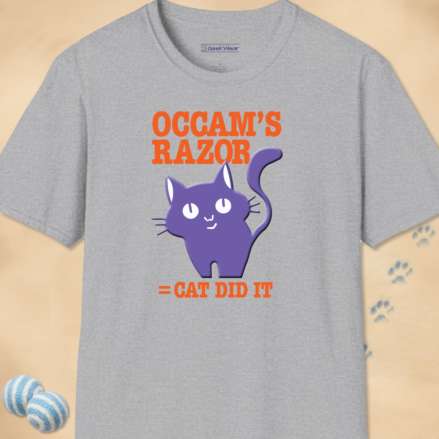 GeekWear Cat Occam's Razor T-Shirt