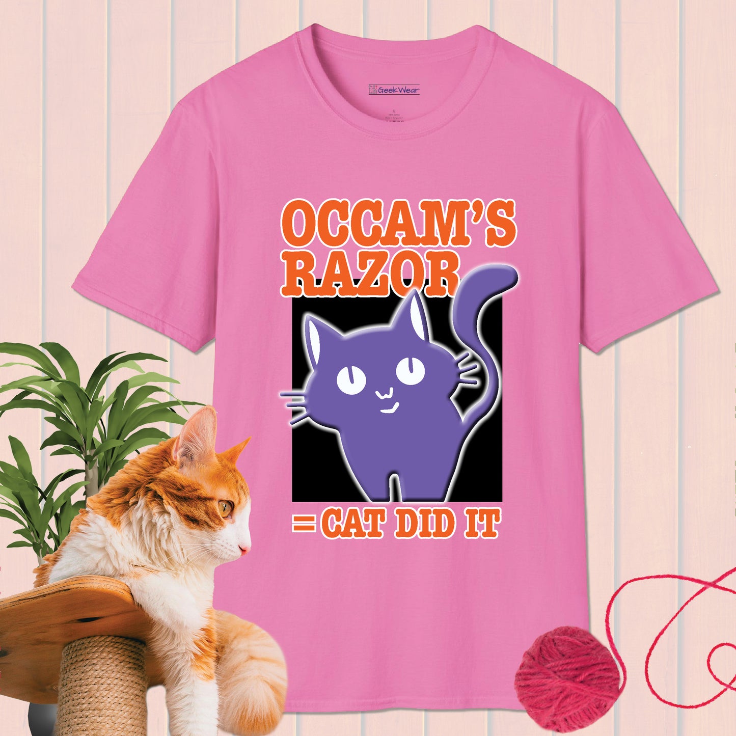 GeekWear Cat Occam's Razor T-Shirt