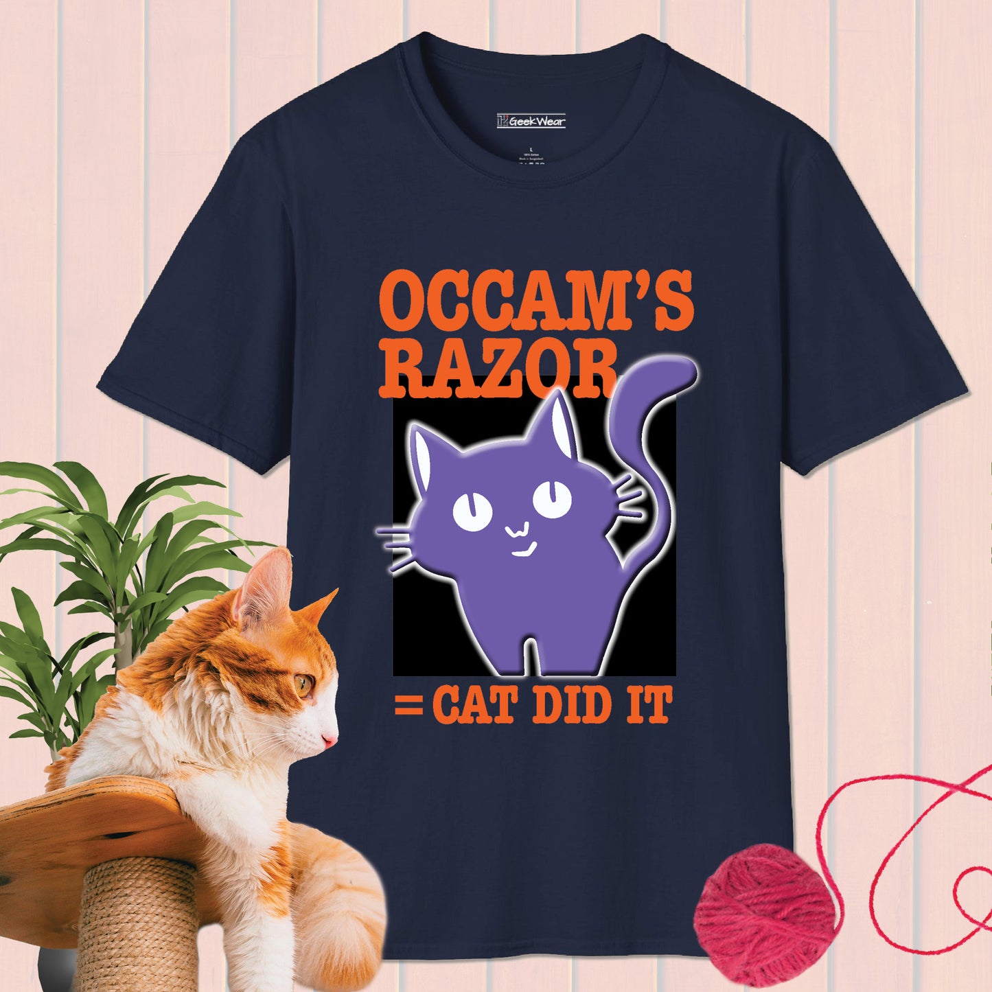 GeekWear Cat Occam's Razor T-Shirt