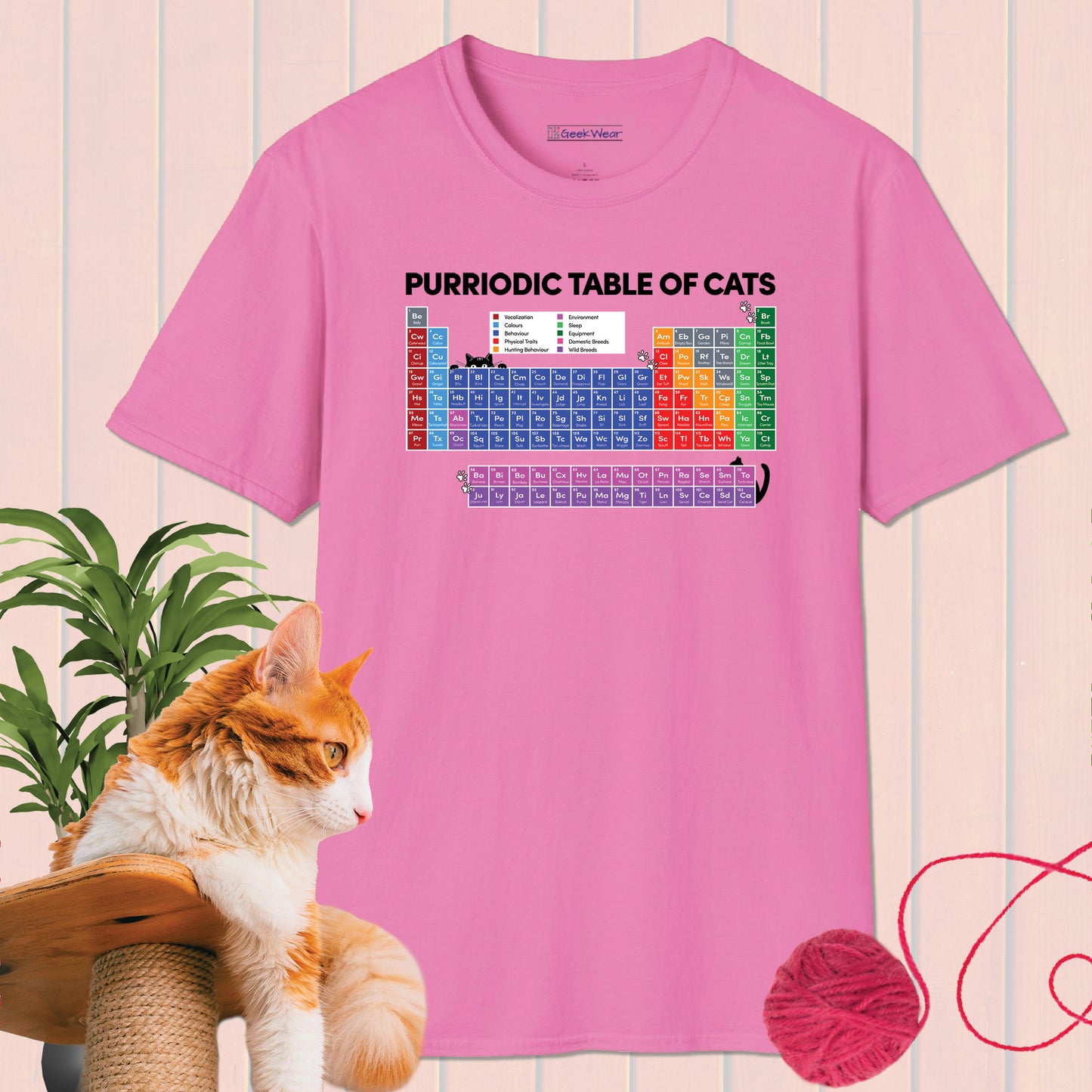 GeekWear Purriodic Table of Cats T-Shirt