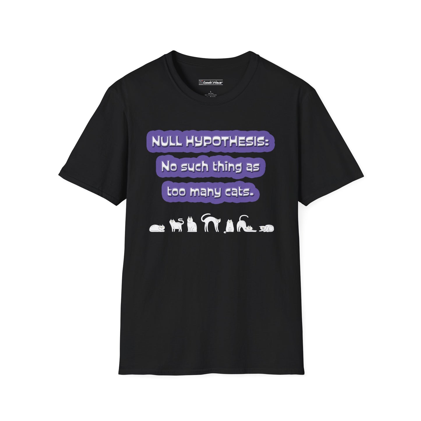 GeekWear Cat Null Hypothesis T-Shirt