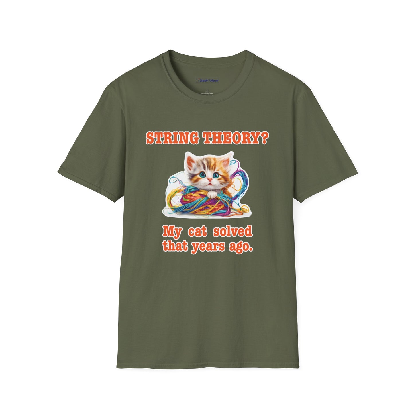 GeekWear Cat String Theory T-Shirt