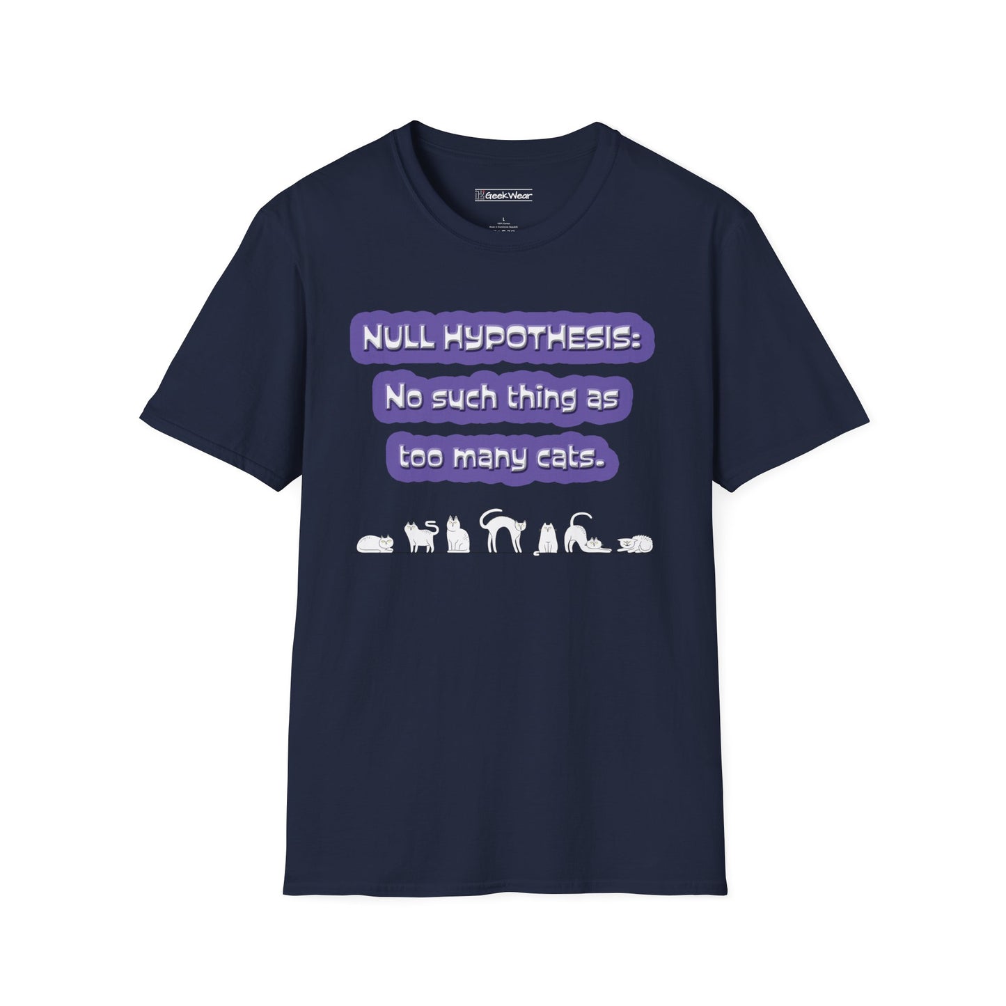 GeekWear Cat Null Hypothesis T-Shirt