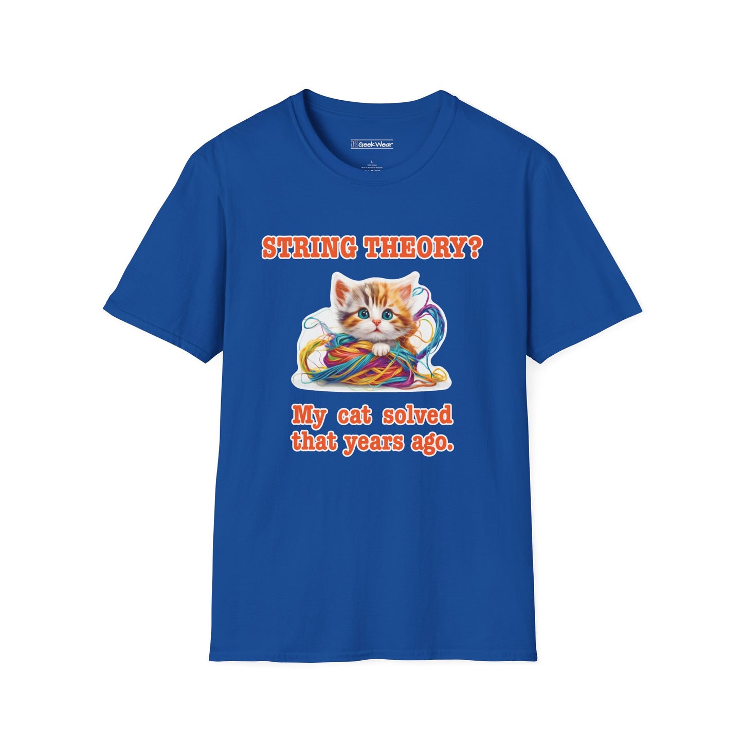 GeekWear Cat String Theory T-Shirt