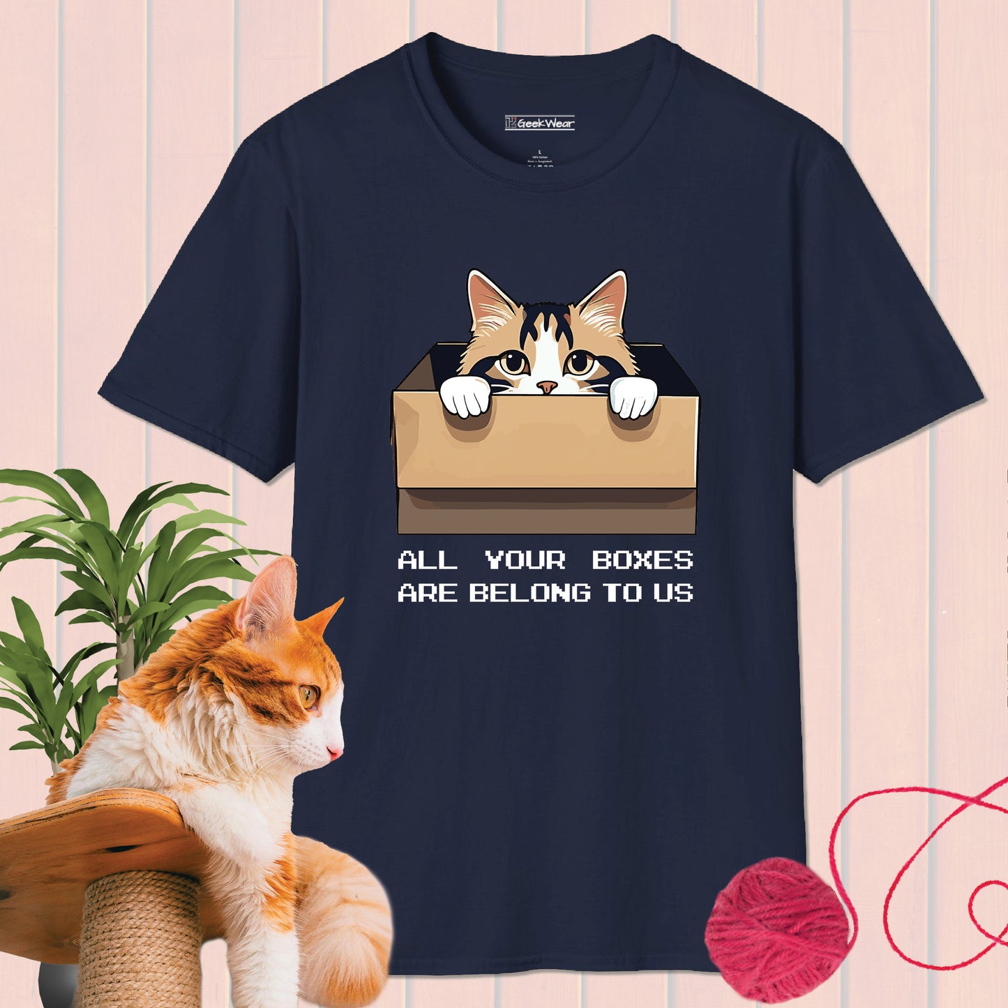 GeekWear Cat Boxes T-Shirt