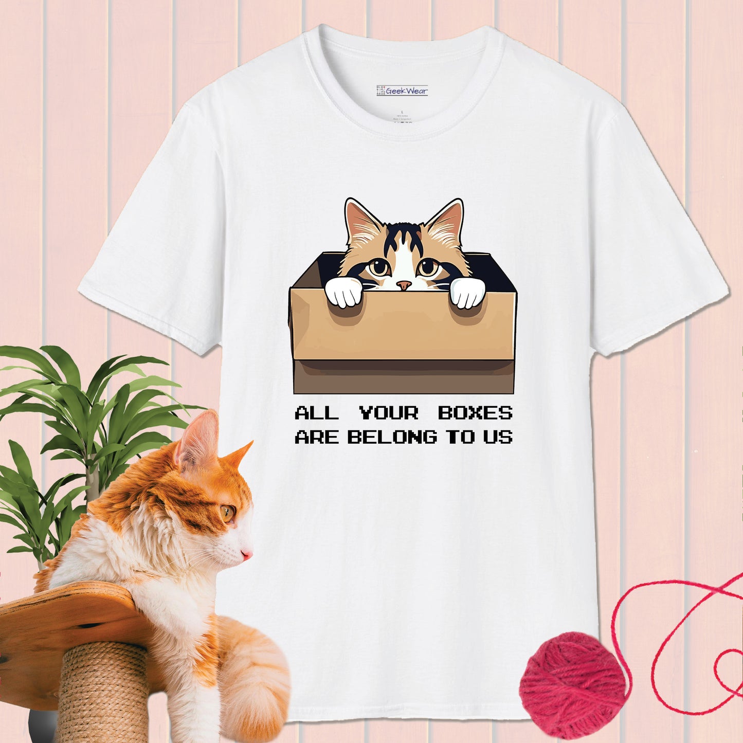 GeekWear Cat Boxes T-Shirt
