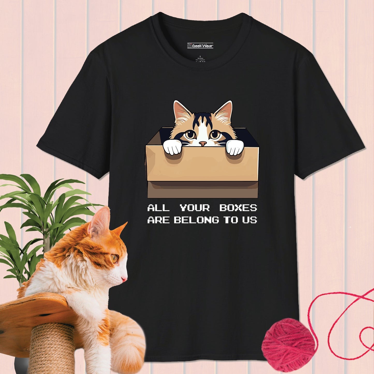 GeekWear Cat Boxes T-Shirt