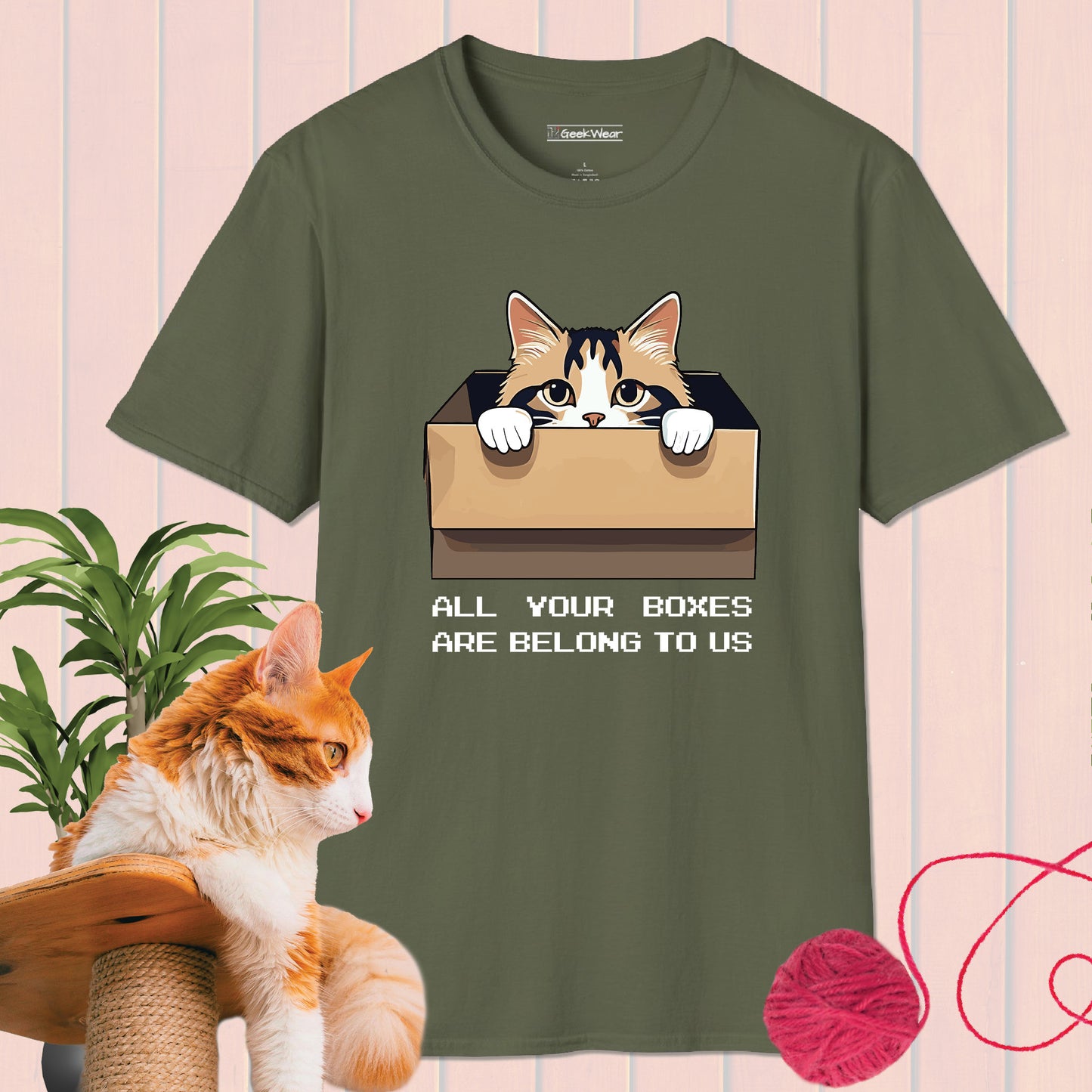 GeekWear Cat Boxes T-Shirt
