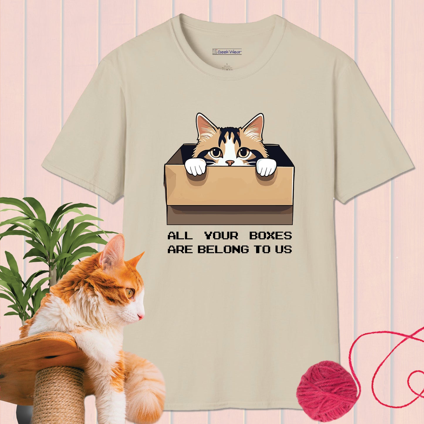 GeekWear Cat Boxes T-Shirt