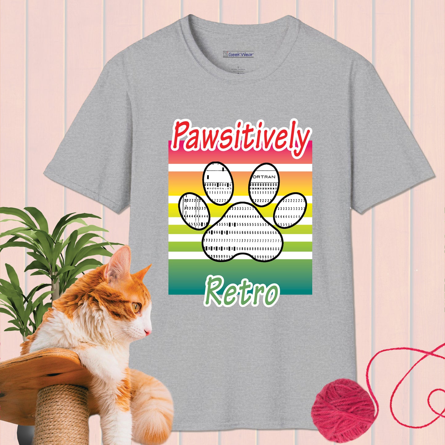 GeekWear Cat Pawsitively T-Shirt
