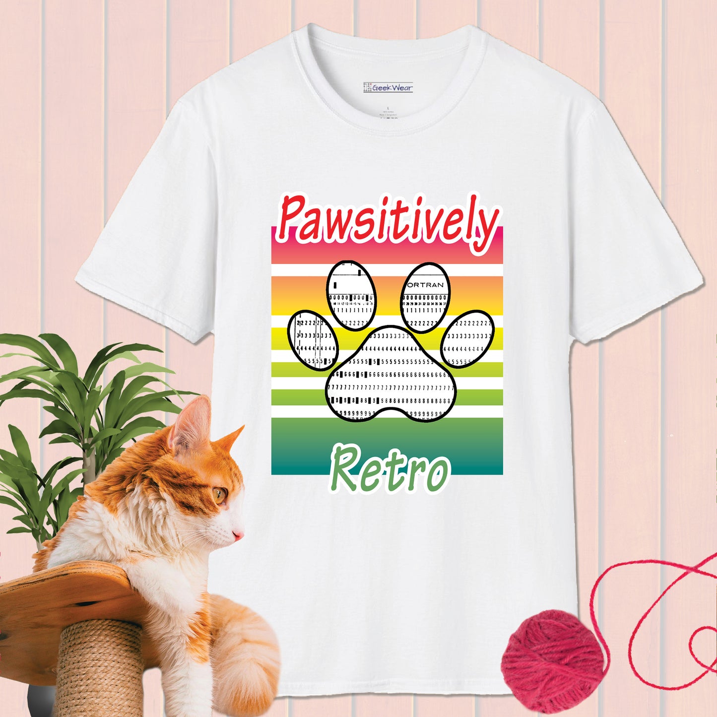 GeekWear Cat Pawsitively T-Shirt