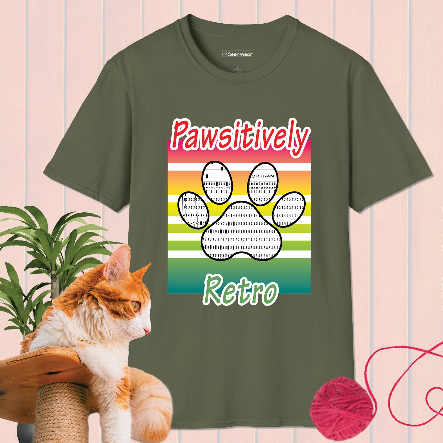 GeekWear Cat Pawsitively T-Shirt