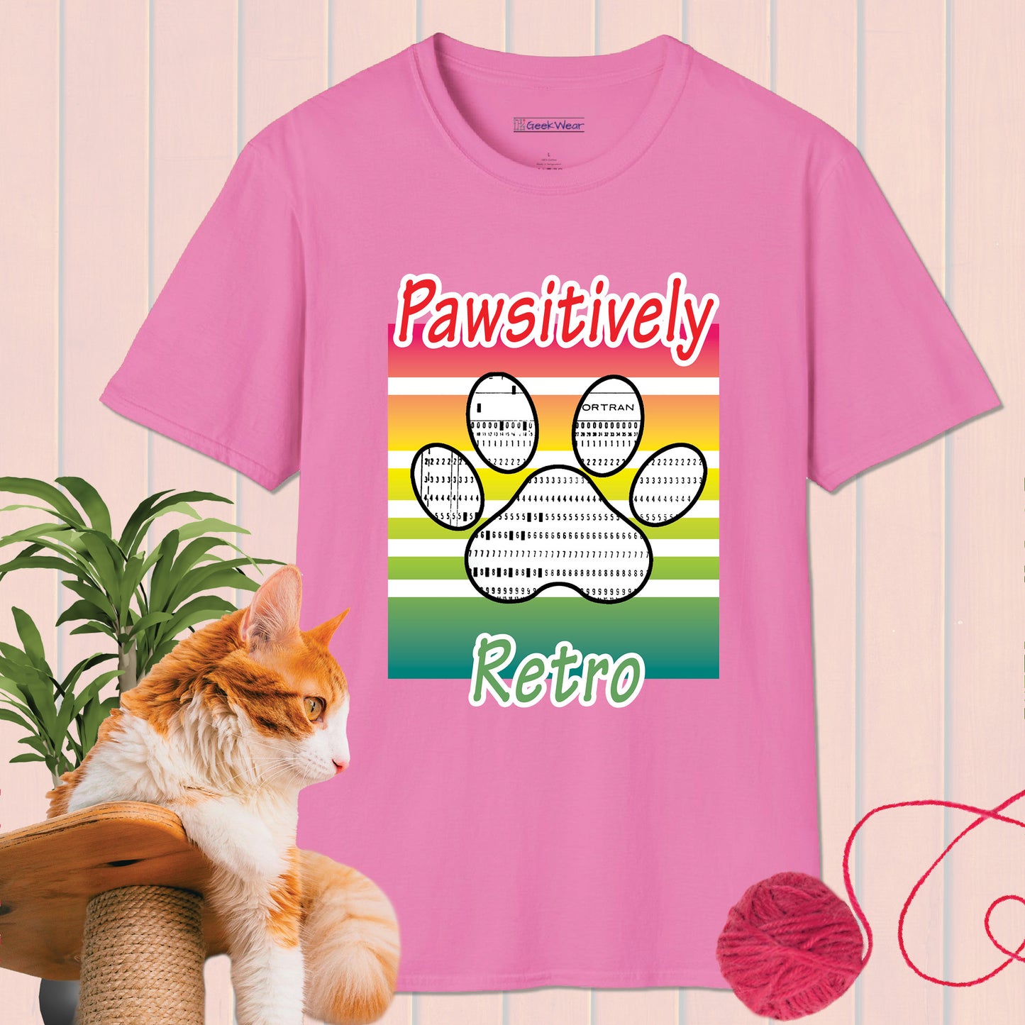 GeekWear Cat Pawsitively T-Shirt
