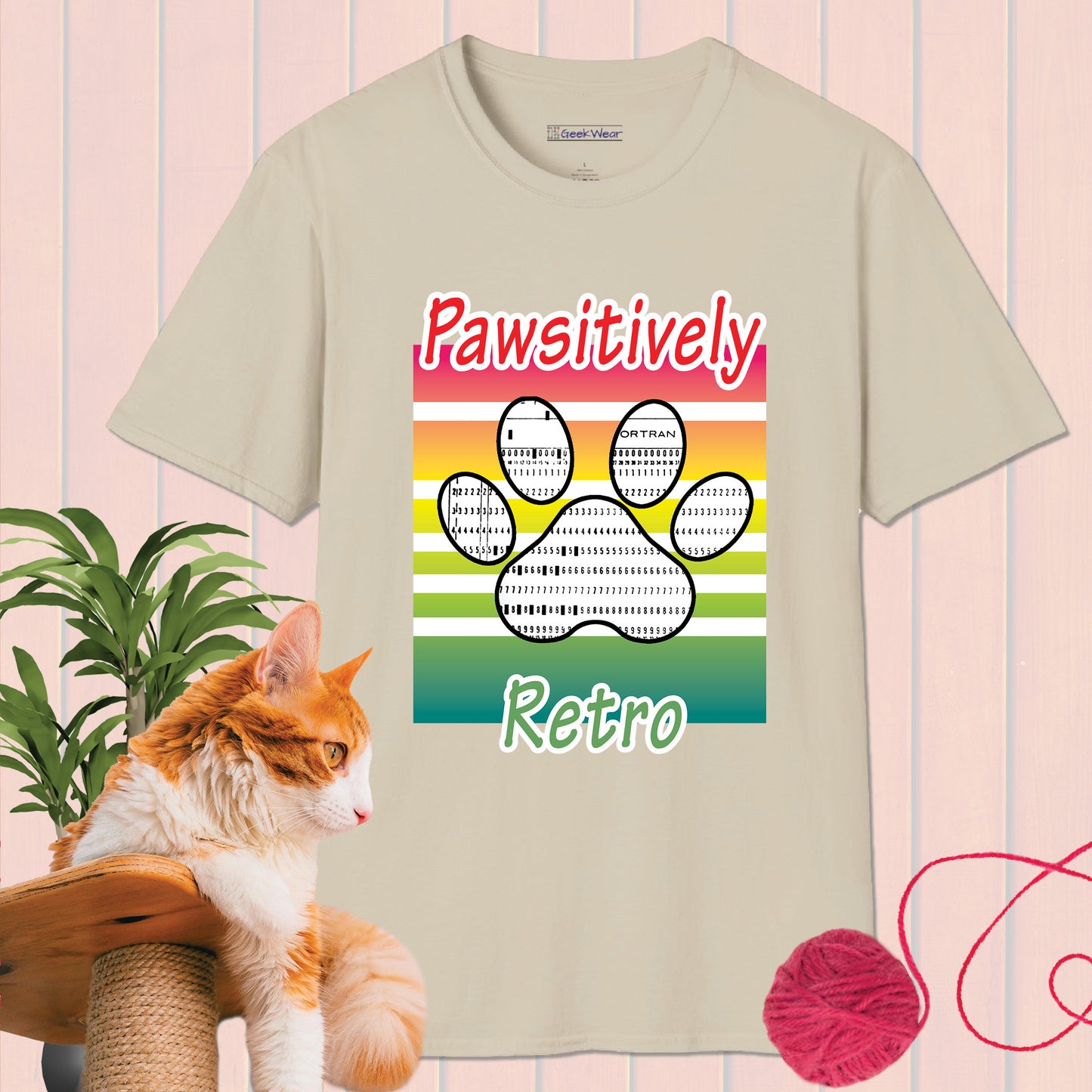 GeekWear Cat Pawsitively T-Shirt
