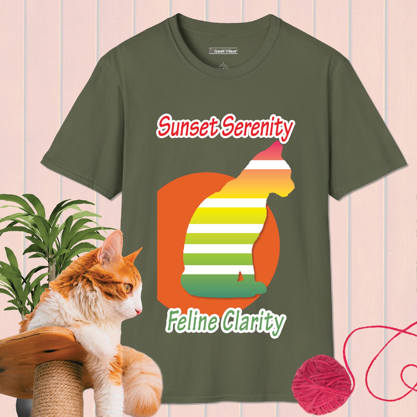 GeekWear Cat Feline Clarity Style B T-Shirt