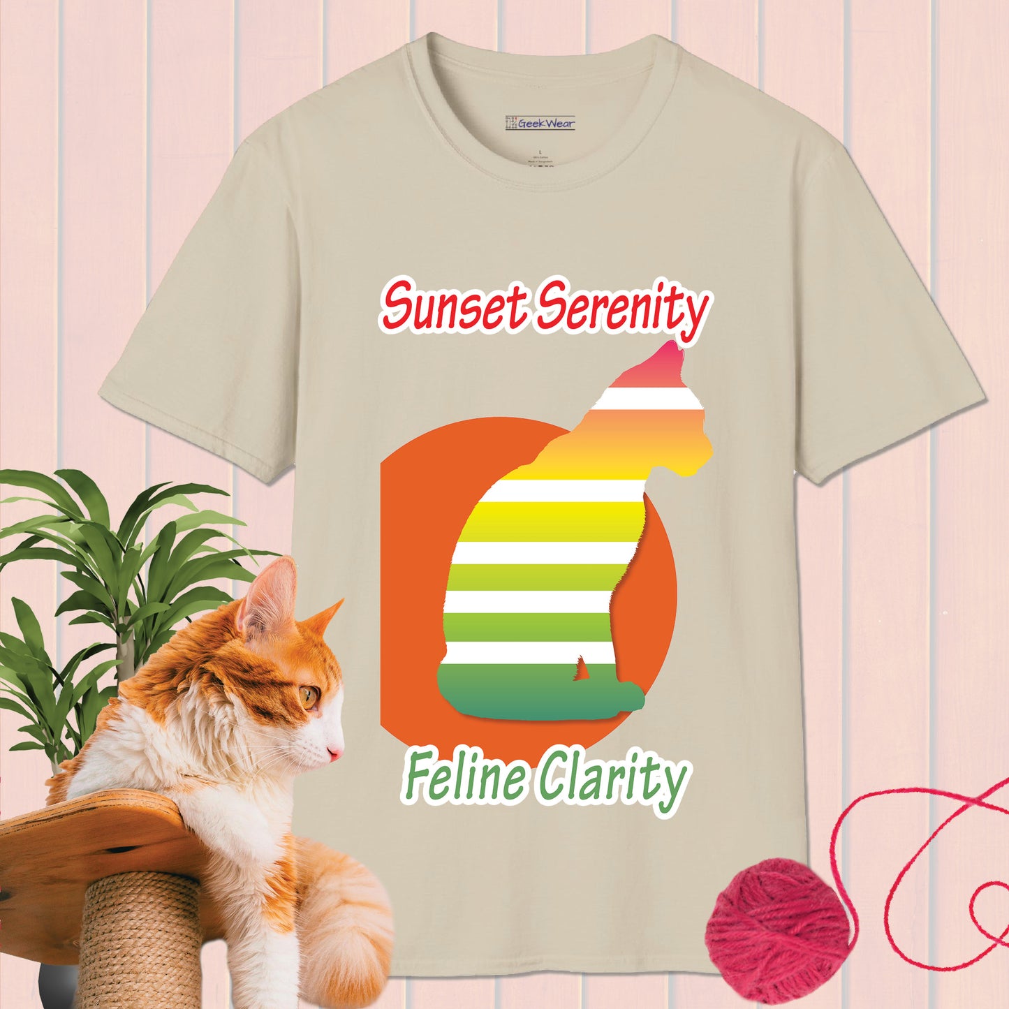 GeekWear Cat Feline Clarity Style B T-Shirt