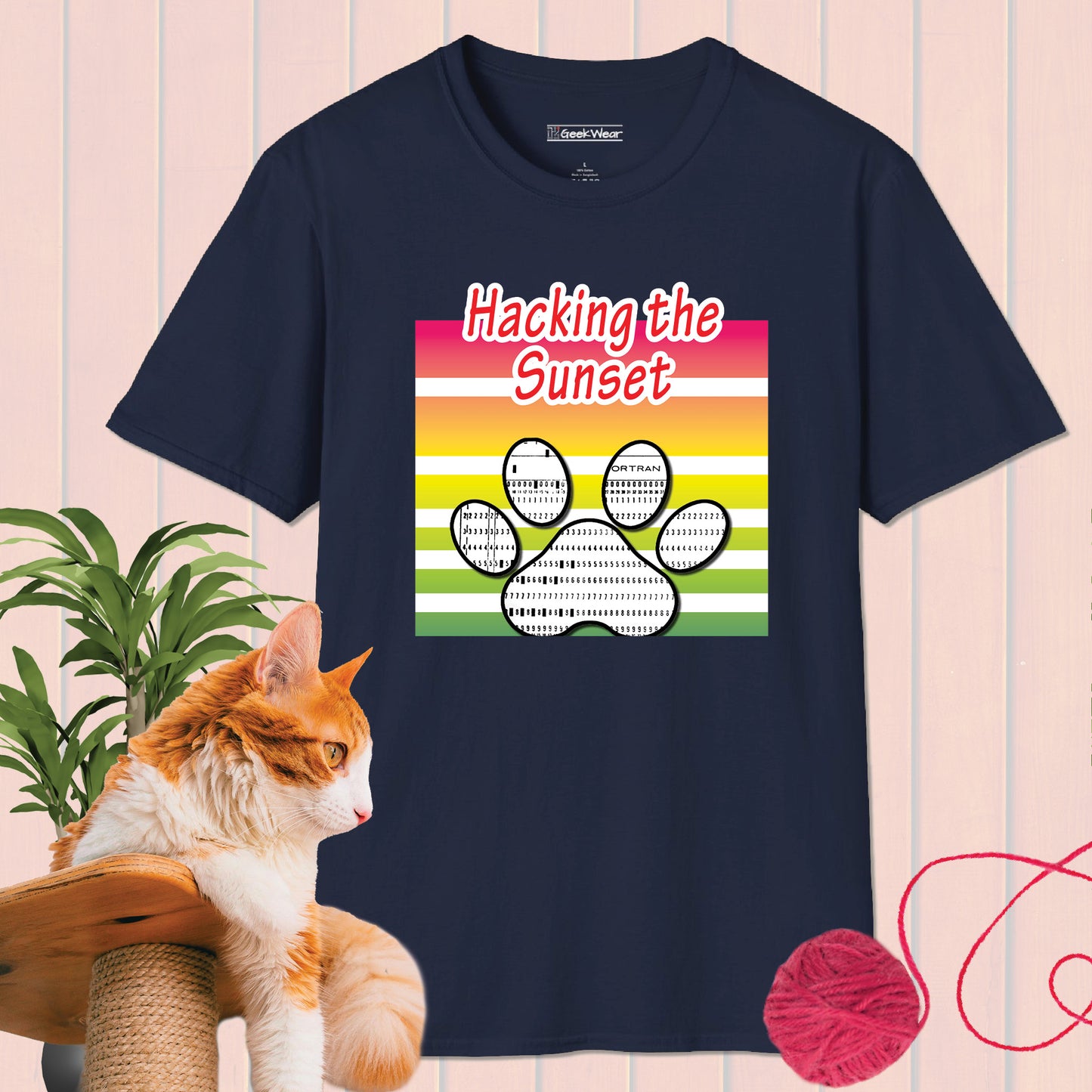 GeekWear Cat Hacking T-Shirt