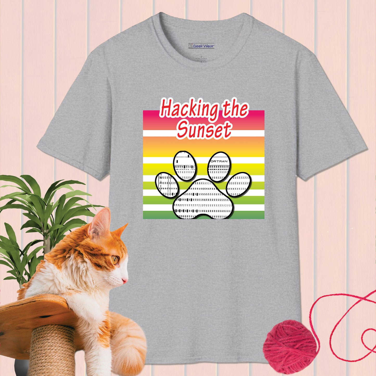 GeekWear Cat Hacking T-Shirt