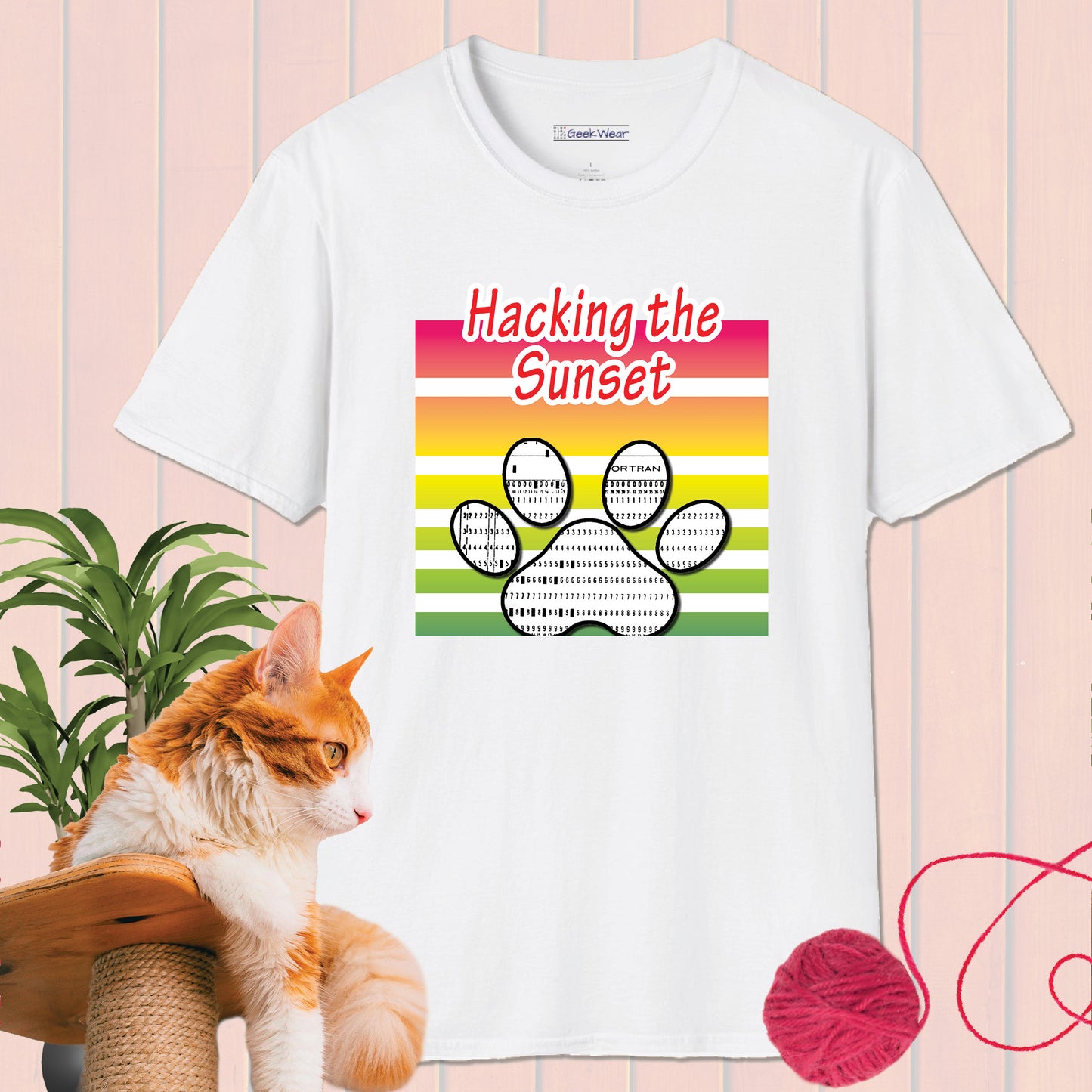 GeekWear Cat Hacking T-Shirt
