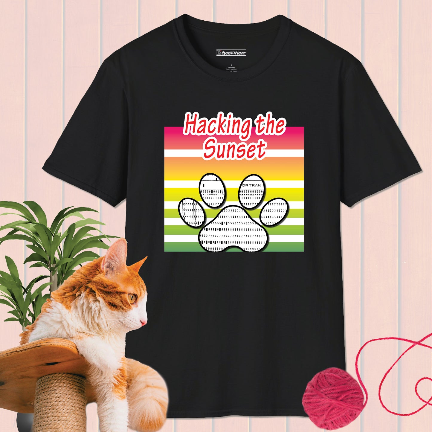GeekWear Cat Hacking T-Shirt