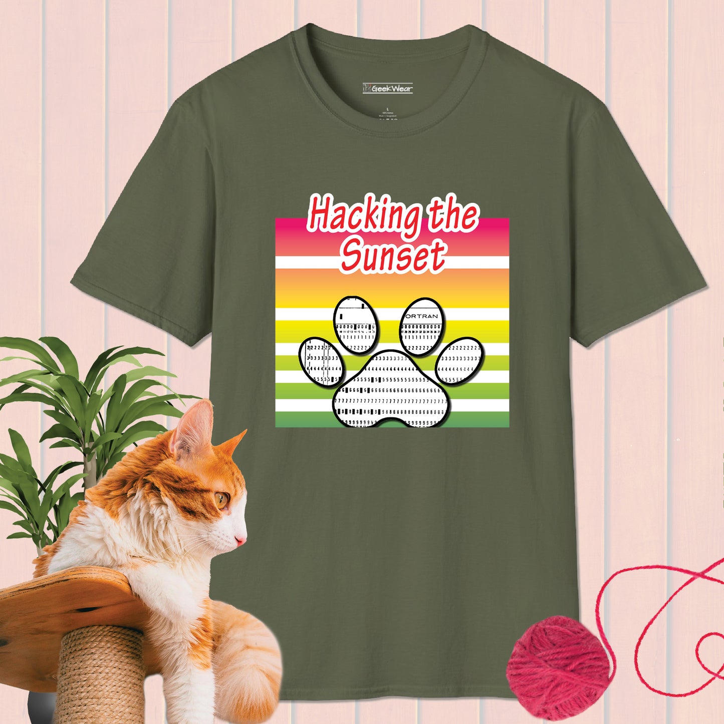 GeekWear Cat Hacking T-Shirt