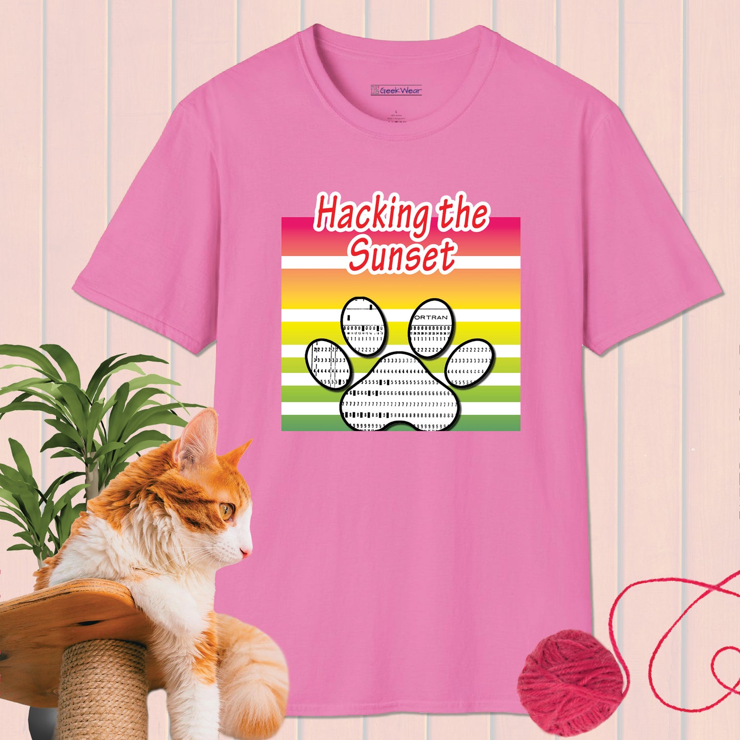 GeekWear Cat Hacking T-Shirt