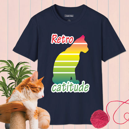 GeekWear Cat Retro Style A T-Shirt