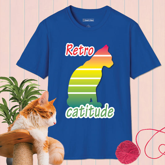 GeekWear Cat Retro Style A T-Shirt