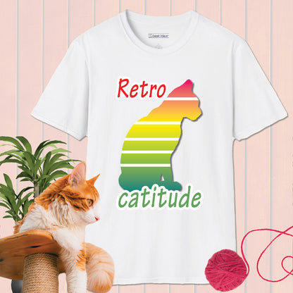 GeekWear Cat Retro Style A T-Shirt