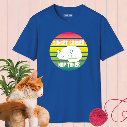 GeekWear Cat Sunset Chaser T-Shirt