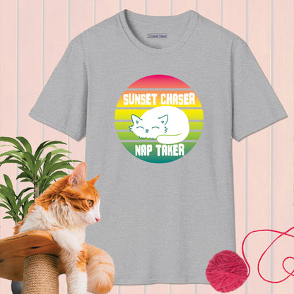 GeekWear Cat Sunset Chaser T-Shirt