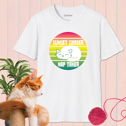 GeekWear Cat Sunset Chaser T-Shirt