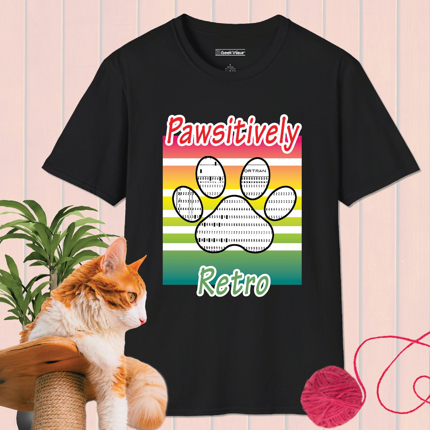 GeekWear Cat Pawsitively T-Shirt