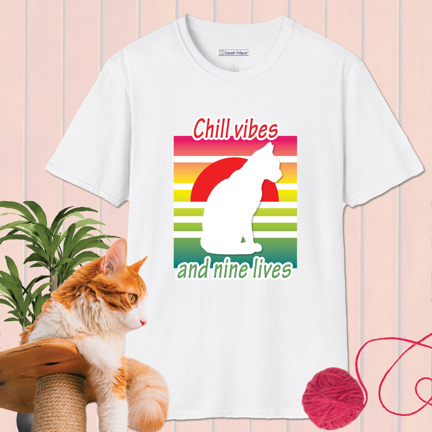 GeekWear Cat Chill T-Shirt