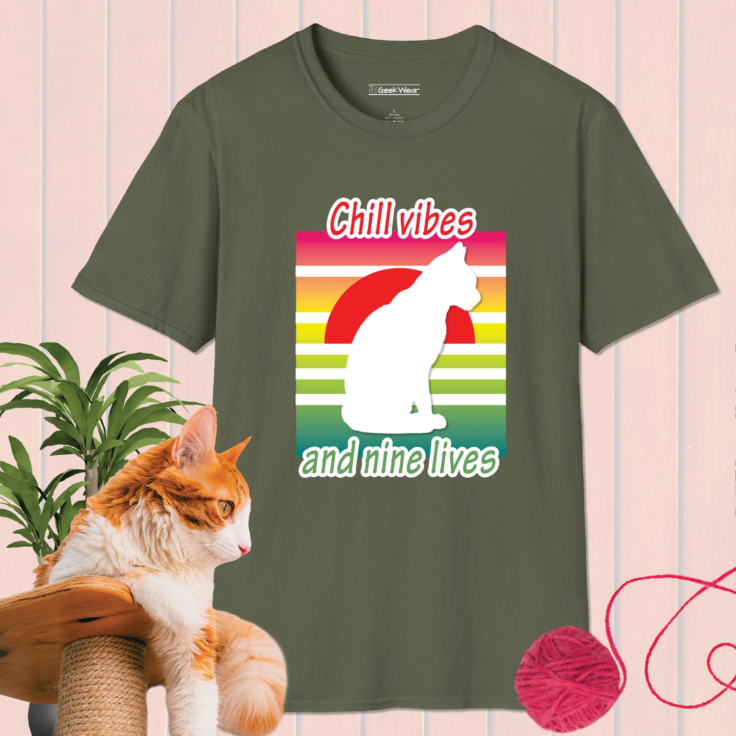 GeekWear Cat Chill T-Shirt