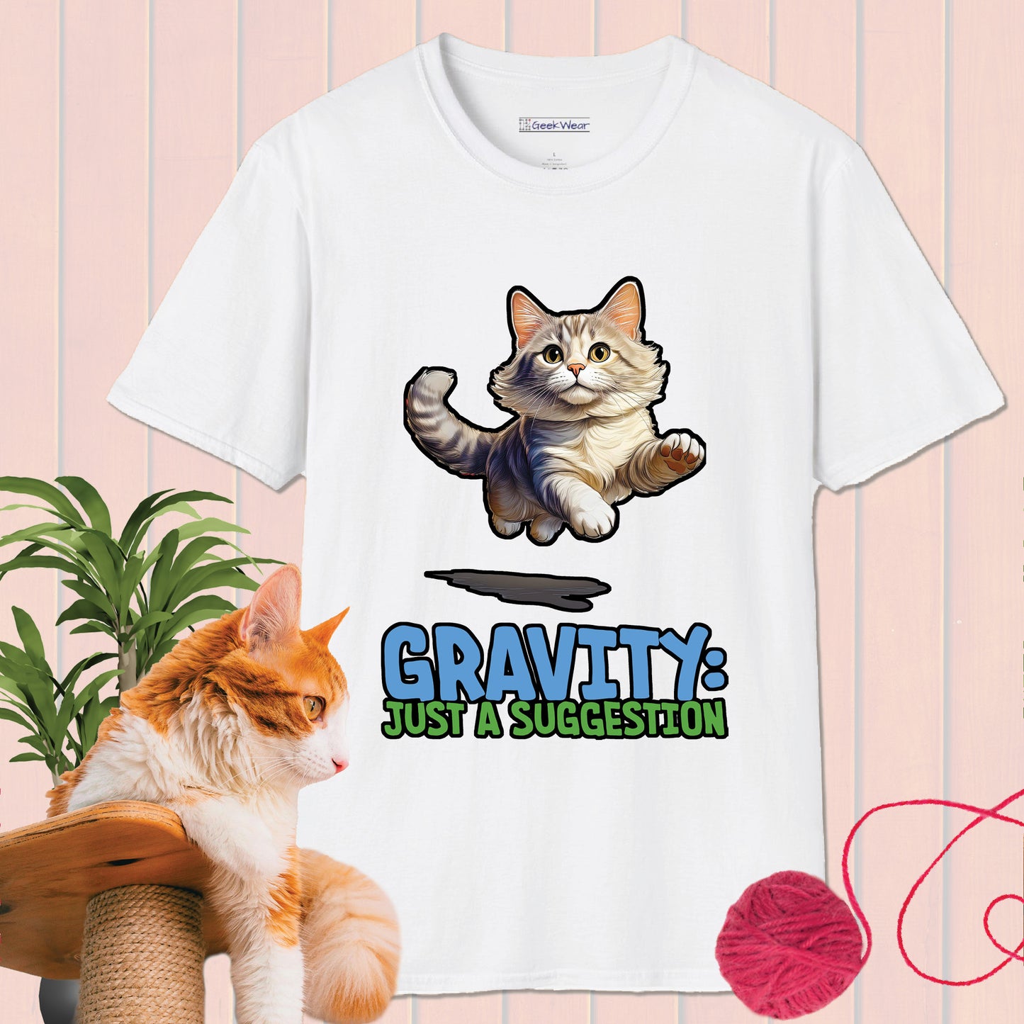 GeekWear Cat Gravity T-Shirt