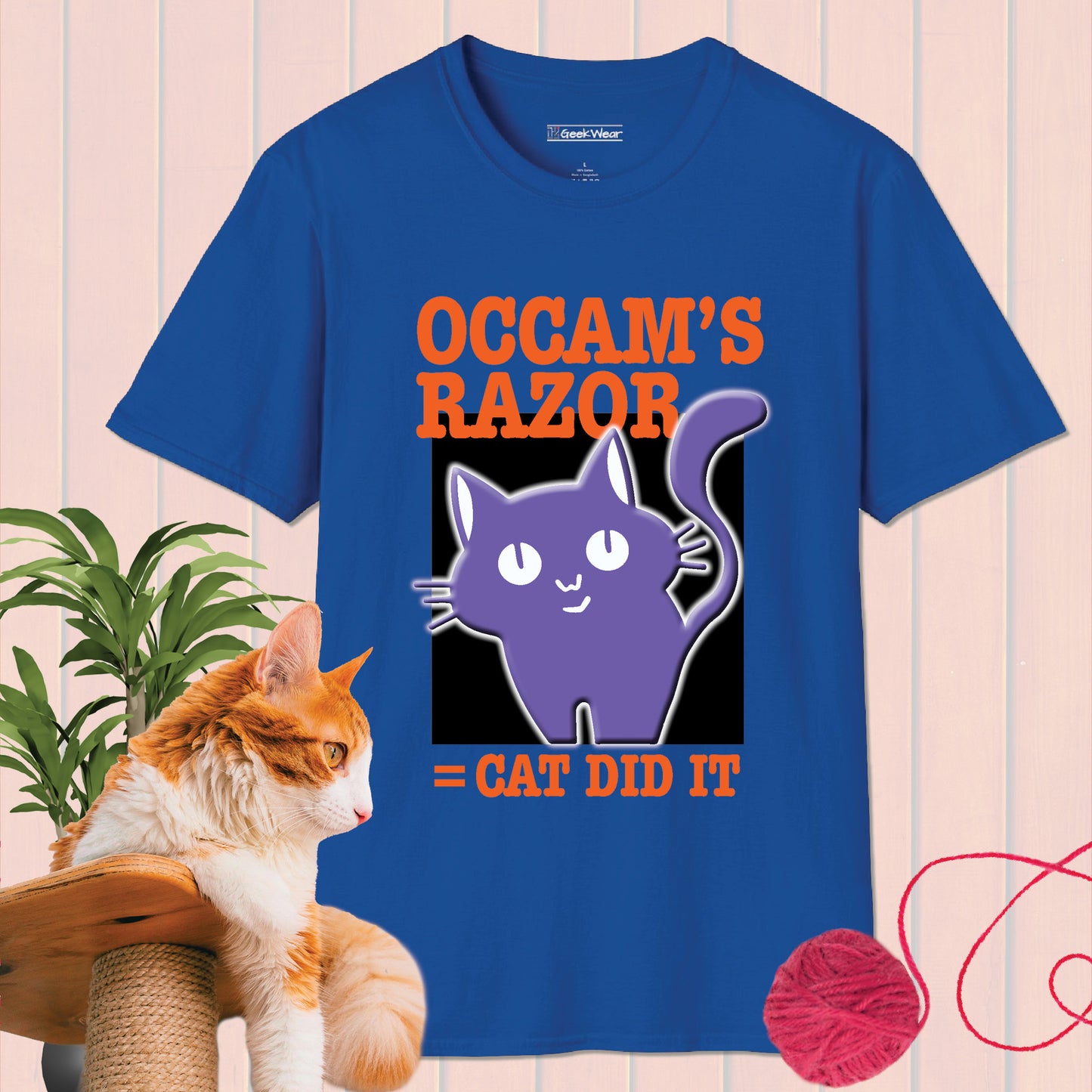GeekWear Cat Occam's Razor T-Shirt