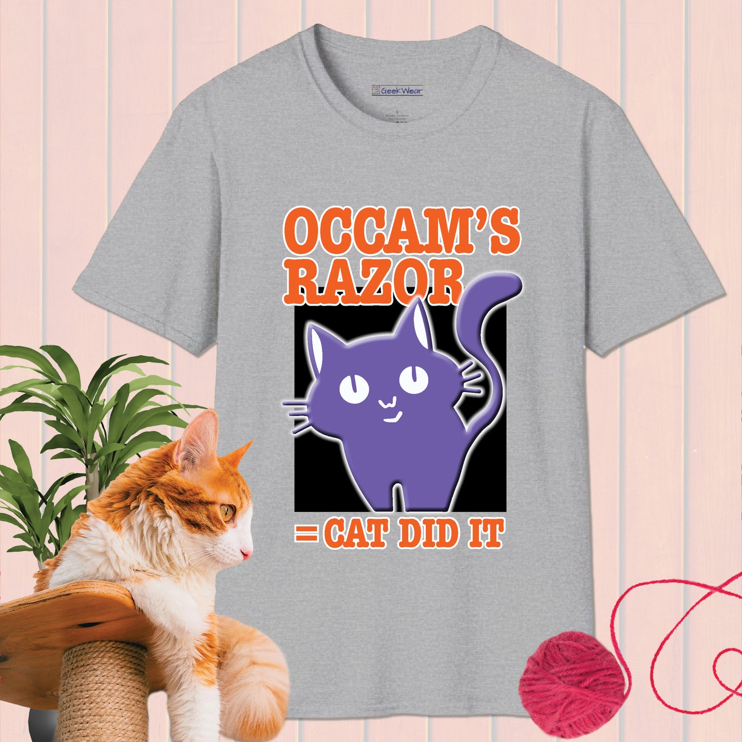 GeekWear Cat Occam's Razor T-Shirt