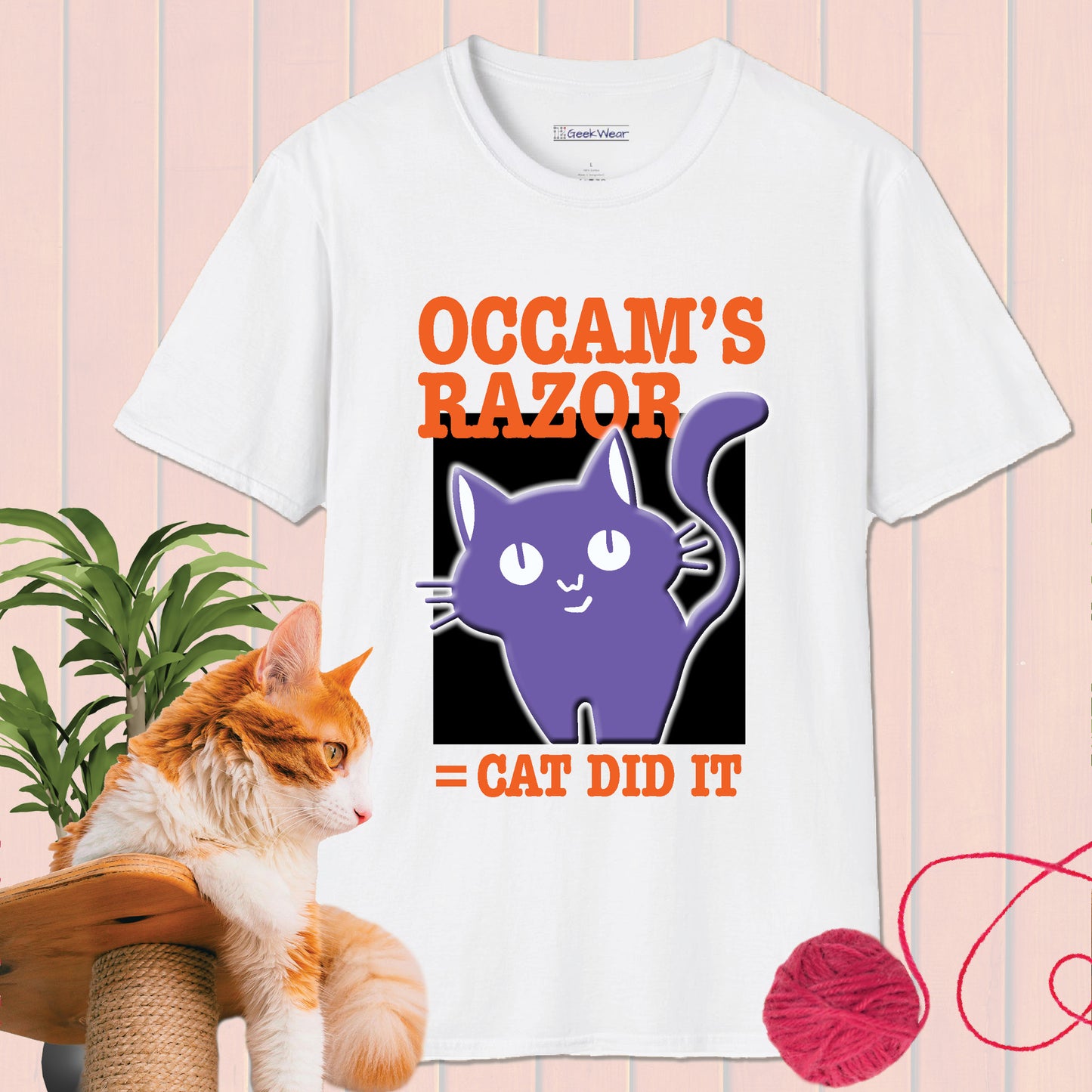 GeekWear Cat Occam's Razor T-Shirt