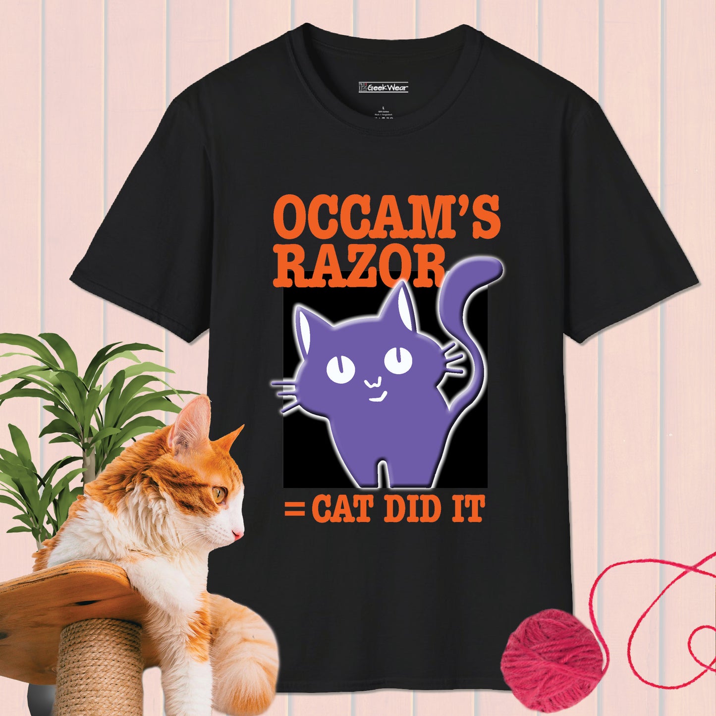 GeekWear Cat Occam's Razor T-Shirt