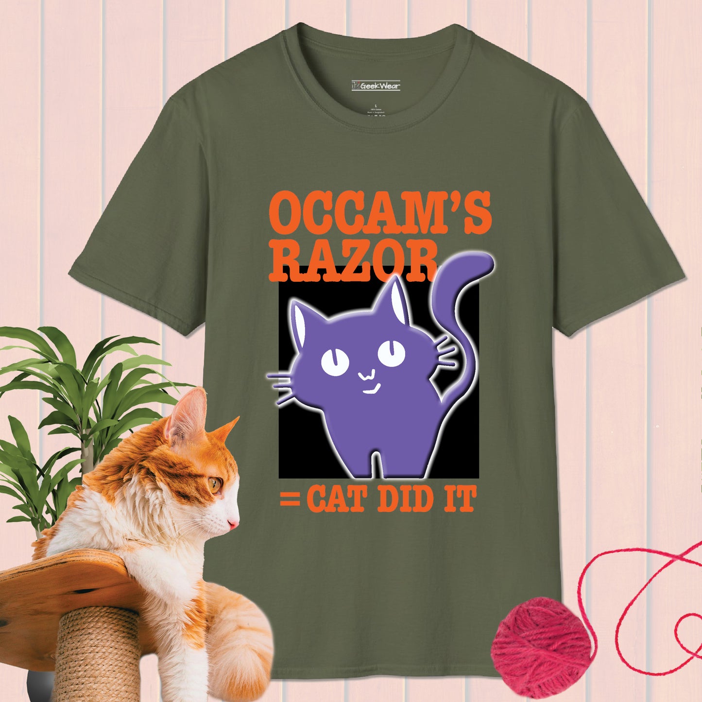 GeekWear Cat Occam's Razor T-Shirt