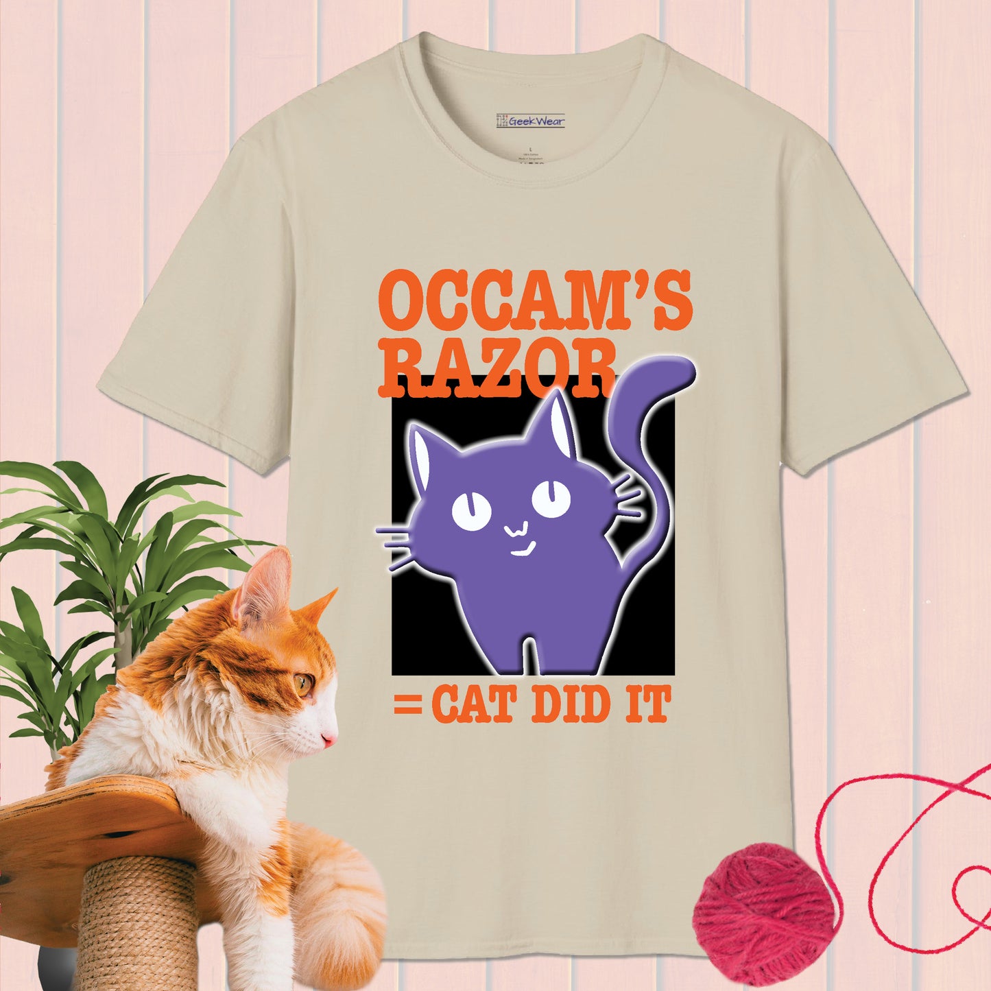 GeekWear Cat Occam's Razor T-Shirt
