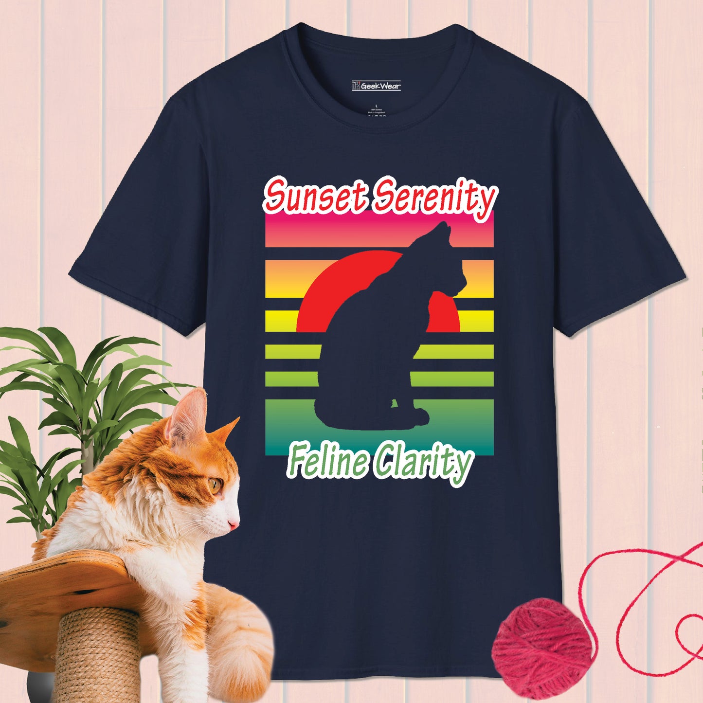 GeekWear Cat feline clarity T-Shirt