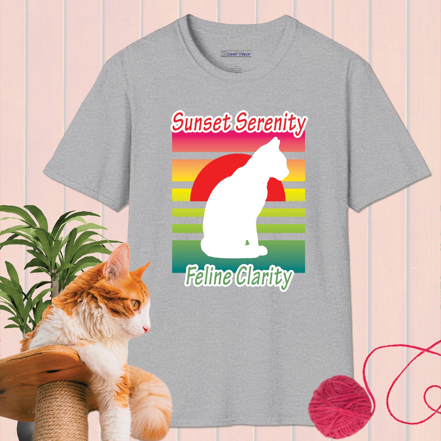 GeekWear Cat feline clarity T-Shirt
